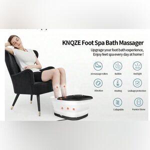 NIB Black and White Knoze Foot Spa